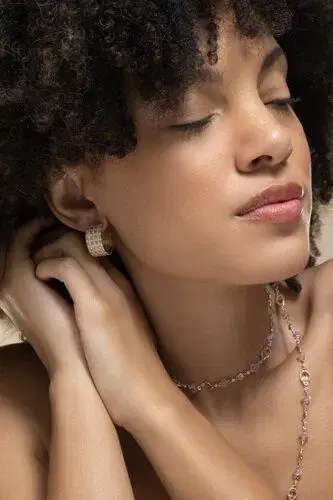 Coomi Diamond Wide Huggie Earring | Thumbnail 3 Coomi Diamond Wide Huggie Earring | Thumbnail 3