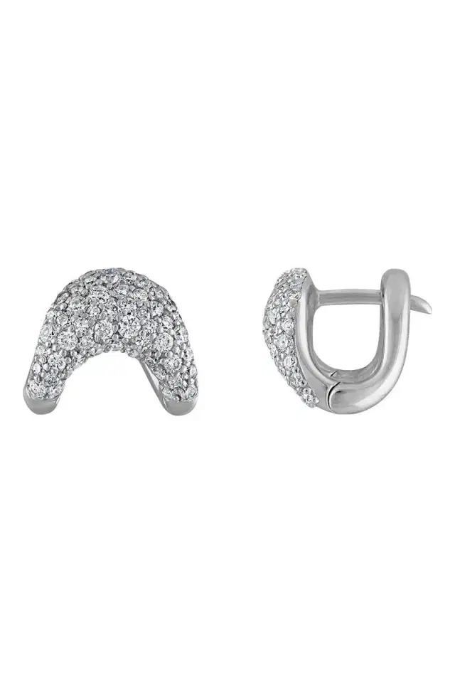 ZAHN-Z Diamond Zaha Huggie Earrings