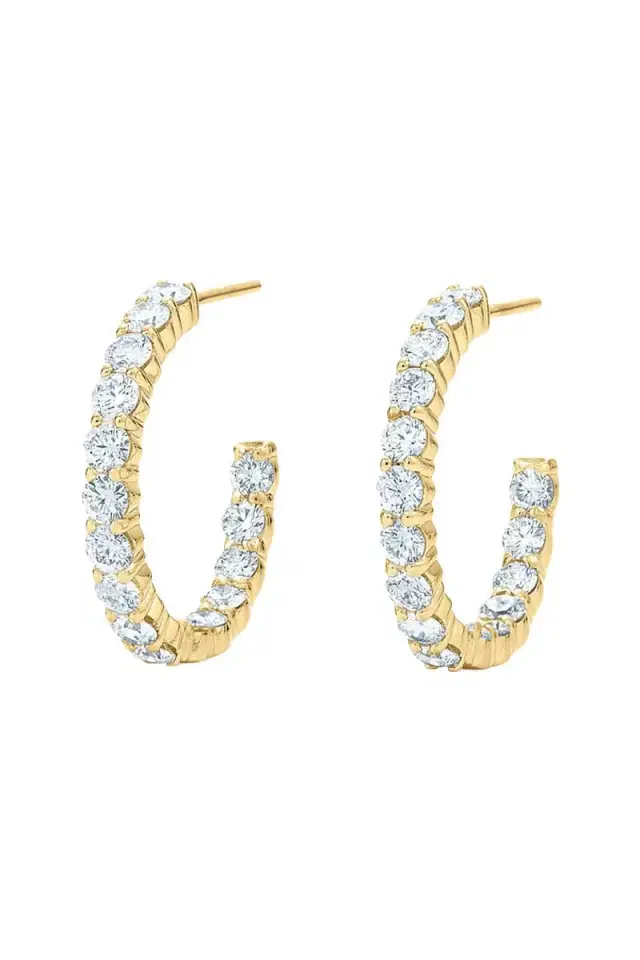 KWIAT Diamonds Hoop Earrings