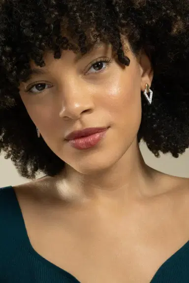 DAVID WEBB Double Diamond Earrings | Thumbnail 4