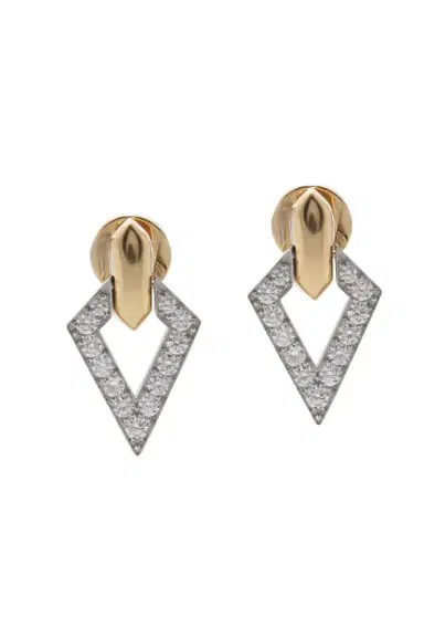 DAVID WEBB Double Diamond Earrings | Thumbnail 1