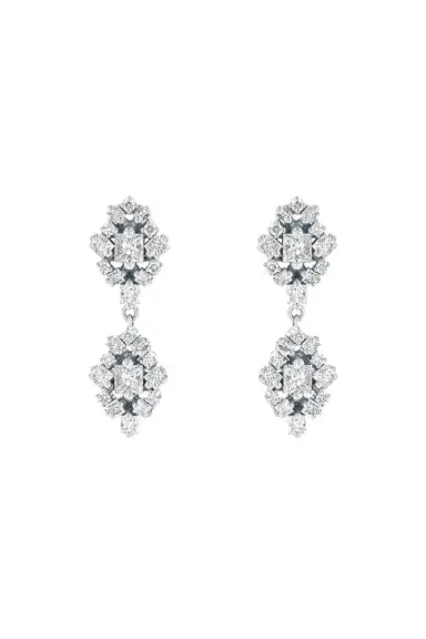 Suzanne Kalan Double Star Diamond Drop Earrings | Thumbnail 1 Suzanne Kalan Double Star Diamond Drop Earrings | Thumbnail 1