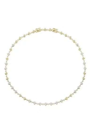 SARA WEINSTOCK Dujour Cluster Choker Necklace - Yellow Gold | Thumbnail 1