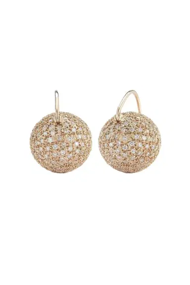 PARULINA Ecclesia Diamond Ball Earrings | Thumbnail 1