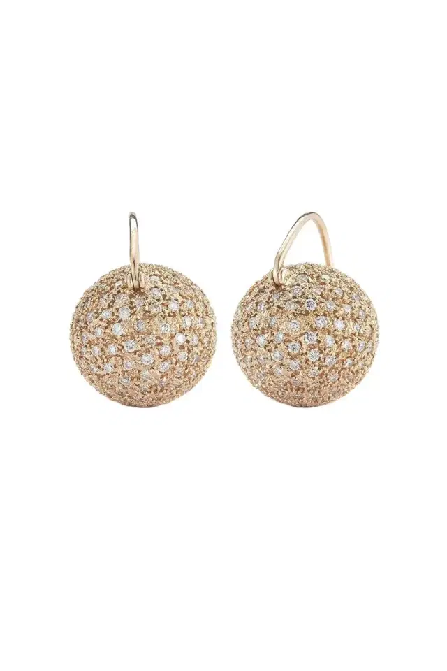 PARULINA Ecclesia Diamond Ball Earrings