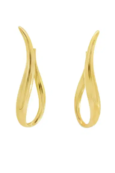 LISA NIK Elongated Wavy Earrings | Thumbnail 1