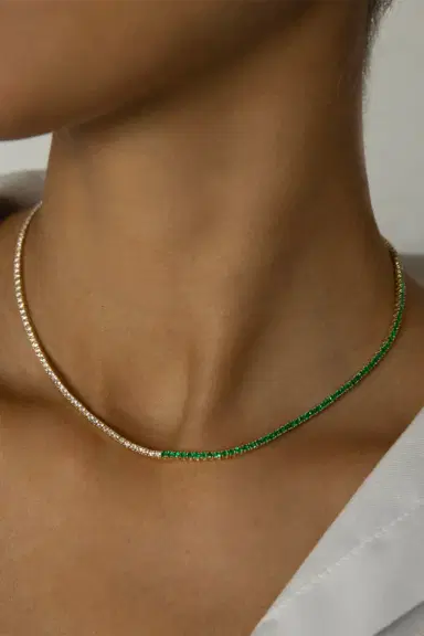 Anita Ko Emerald Diamond Hepburn Choker Necklace | Thumbnail 2