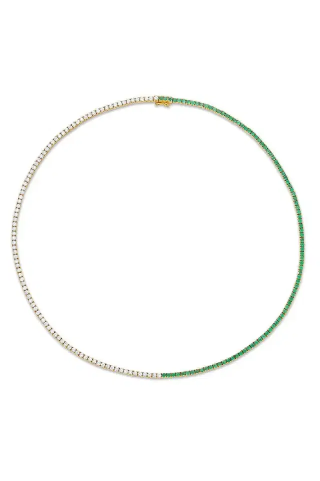 Anita Ko Emerald Diamond Hepburn Choker Necklace