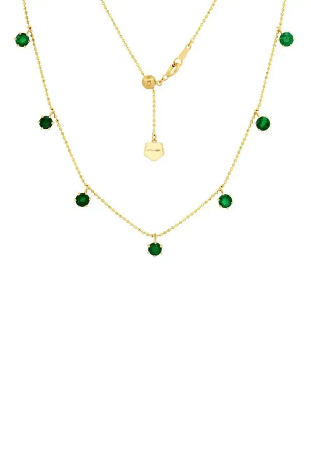 Emerald Floating Necklace