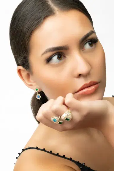 Suzanne Kalan Emerald Opal Double Drop Earrrings | Thumbnail 2 Suzanne Kalan Emerald Opal Double Drop Earrrings | Thumbnail 2