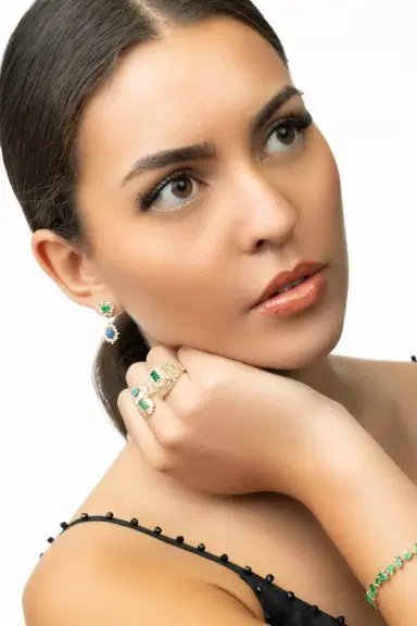 Suzanne Kalan Emerald Opal Double Drop Earrrings | Thumbnail 3 Suzanne Kalan Emerald Opal Double Drop Earrrings | Thumbnail 3