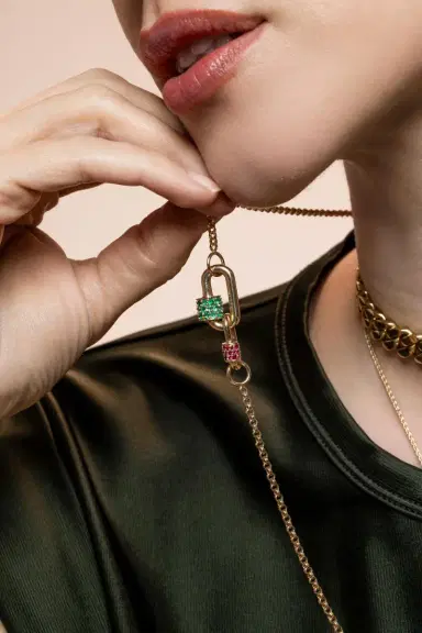Marla Aaron Emerald Stone Chubby Babylock | Thumbnail 2