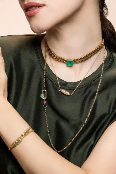 Marla Aaron Emerald Stone Chubby Babylock | Thumbnail 3