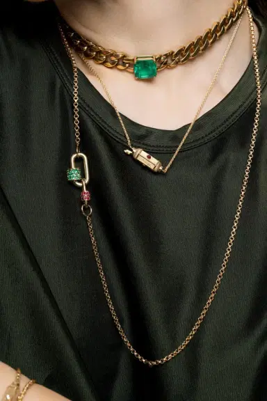 Marla Aaron Emerald Stone Chubby Babylock | Thumbnail 4