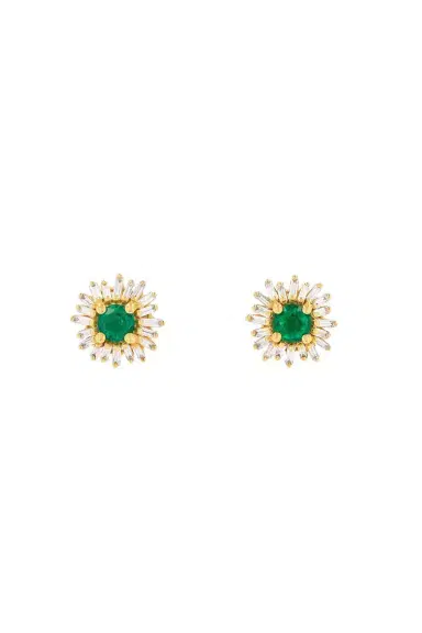 Suzanne Kalan Emerald Stud Earrings | Thumbnail 1 Suzanne Kalan Emerald Stud Earrings | Thumbnail 1
