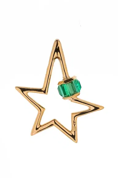 Marla Aaron Emerald Total Baguette Star Lock | Thumbnail 1 Marla Aaron Emerald Total Baguette Star Lock | Thumbnail 1