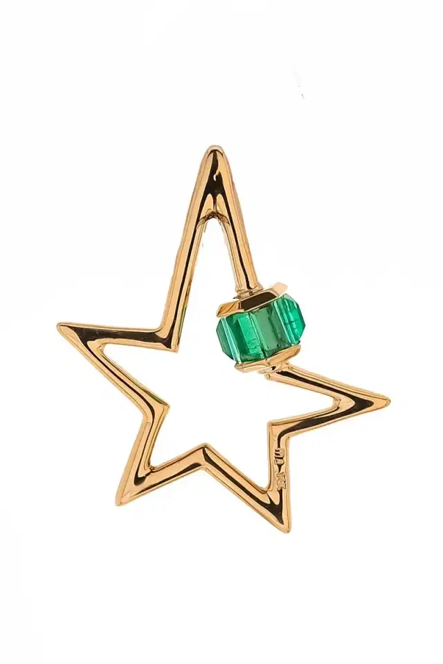 Marla Aaron Emerald Total Baguette Star Lock