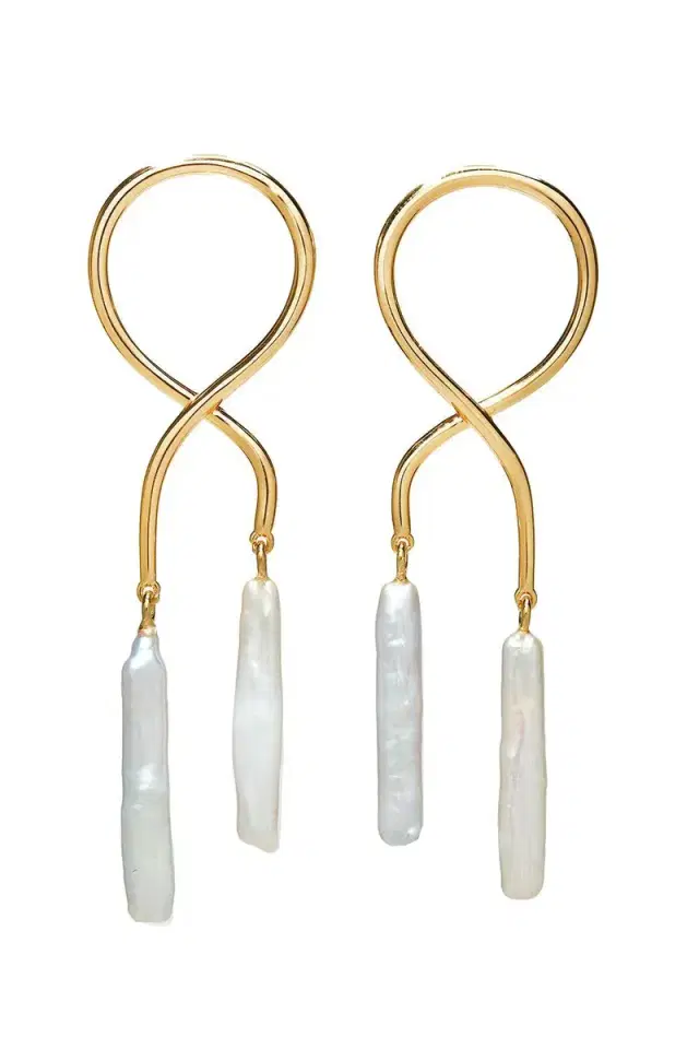 Etiene Pearl Stick Earrings