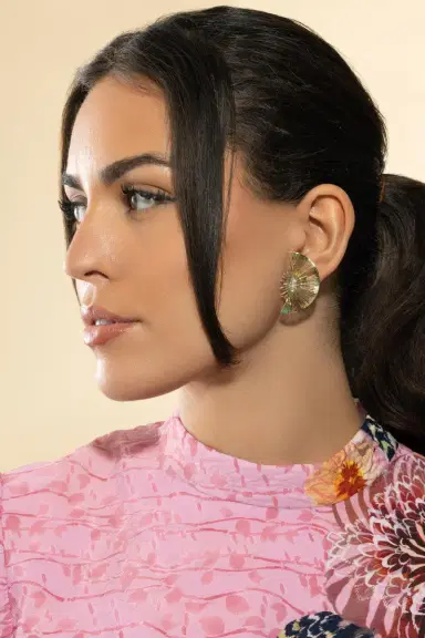 CAROL KAUFFMANN Explosion Half Moon Diamond Earrings | Thumbnail 2