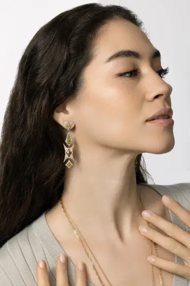 PARULINA Fancy Diamond Ecclesia Earrings | Thumbnail 4