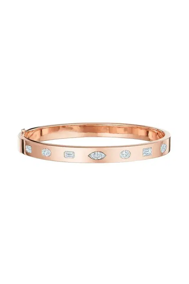 KWIAT Fancy Shape Diamond Stackable Bangle Bracelet