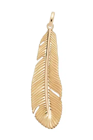 Foundrae Feather Large Pendant | Thumbnail 1