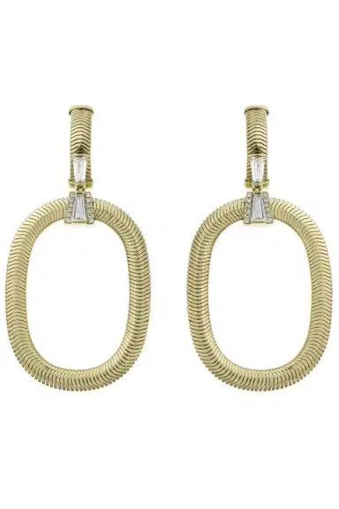 Nikos Koulis Feelings Tapered Diamond Drop Earrings | Thumbnail 1