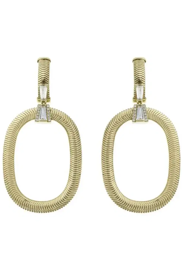 Nikos Koulis Feelings Tapered Diamond Drop Earrings