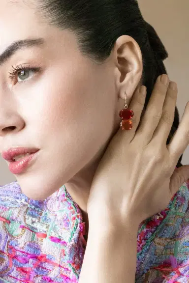 IRENE NEUWIRTH JEWELRY Fire Opal Gemmy Gem Earrings | Thumbnail 2