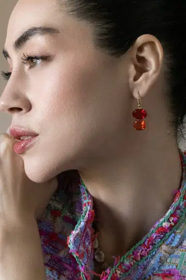 IRENE NEUWIRTH JEWELRY Fire Opal Gemmy Gem Earrings | Thumbnail 3