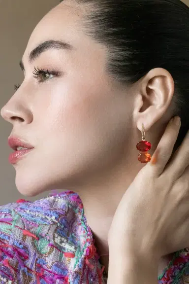 IRENE NEUWIRTH JEWELRY Fire Opal Gemmy Gem Earrings | Thumbnail 4