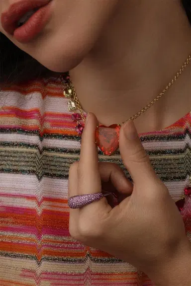 IRENE NEUWIRTH JEWELRY Fire Opal Love Necklace | Thumbnail 4