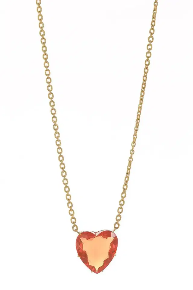 IRENE NEUWIRTH JEWELRY Fire Opal Love Necklace