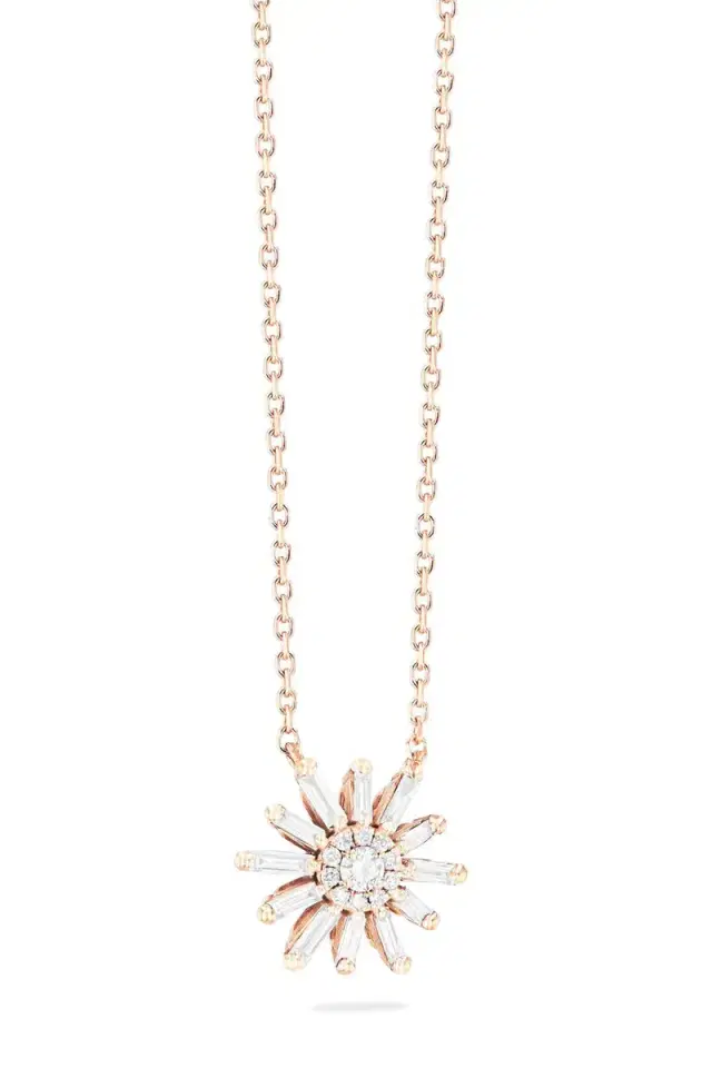 Suzanne Kalan Fireworks Diamond Flower Necklace