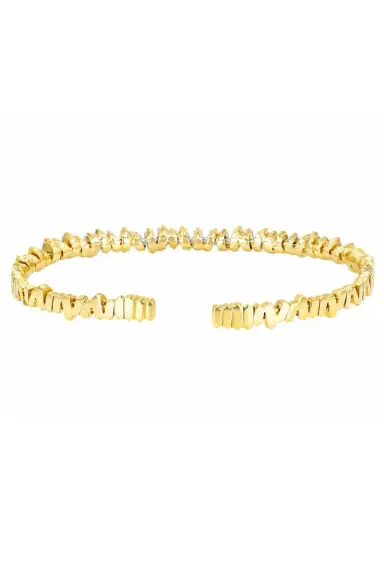 Suzanne Kalan Fireworks Flexible Diamond Baguette Bangle | Thumbnail 4 Suzanne Kalan Fireworks Flexible Diamond Baguette Bangle | Thumbnail 4