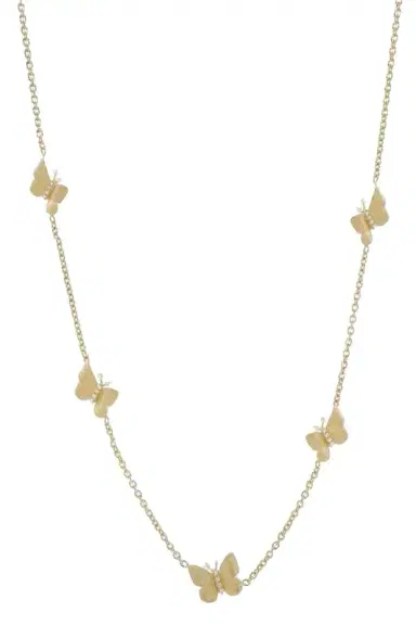 TANYA FARAH Five Station Textured Diamond Necklace | Thumbnail 1