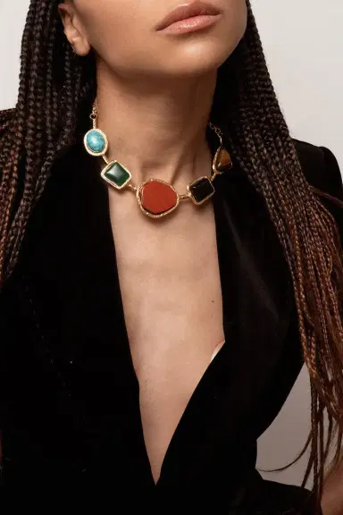 Sylvia Toledano Five Stone Necklace | Thumbnail 2 Sylvia Toledano Five Stone Necklace | Thumbnail 2