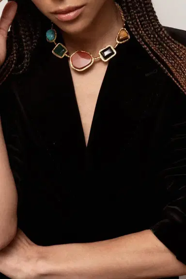 Sylvia Toledano Five Stone Necklace | Thumbnail 3 Sylvia Toledano Five Stone Necklace | Thumbnail 3