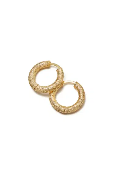 Carolina Bucci Florentine Finish Round Huggy Earrings | Thumbnail 8