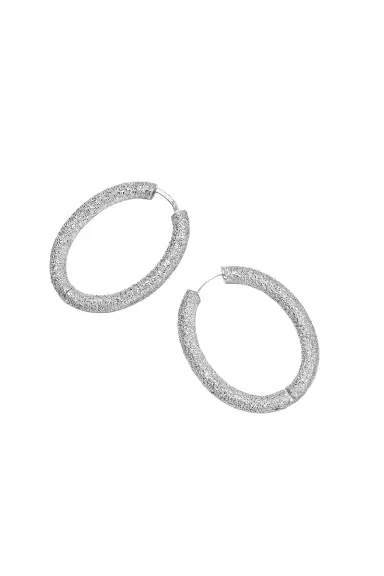 Carolina Bucci Florentine Finish Small Oval Hoop Earrings | Thumbnail 7
