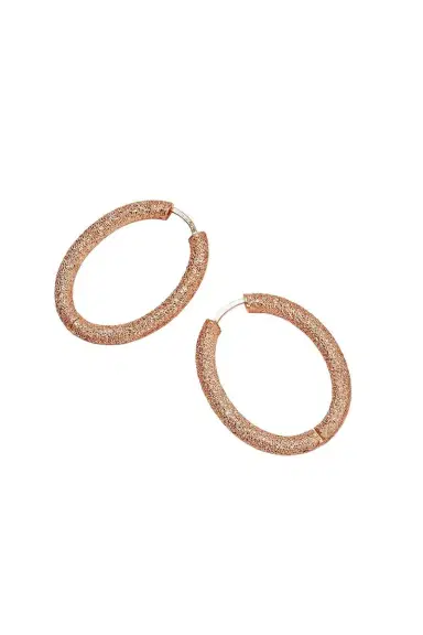 Carolina Bucci Florentine Finish Small Oval Hoop Earrings | Thumbnail 8