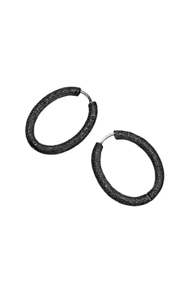 Carolina Bucci Florentine Finish Small Oval Hoop Earrings | Thumbnail 9