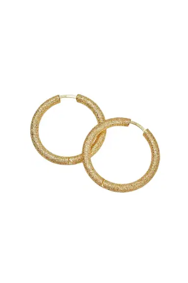 Carolina Bucci Florentine Finish Small Round Hoop Earrings | Thumbnail 6 Carolina Bucci Florentine Finish Small Round Hoop Earrings | Thumbnail 6