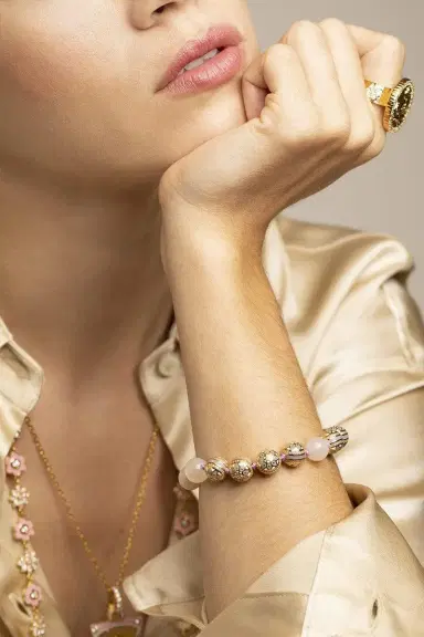 BUDDHA MAMA Flower Bead Bracelet | Thumbnail 2