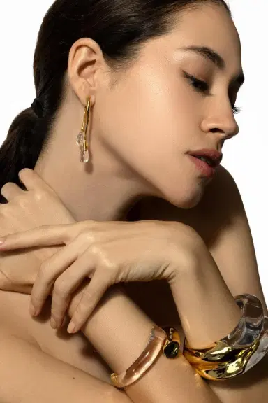 ALEXIS BITTAR Front Back Double Drop Circle Earrings | Thumbnail 3 ALEXIS BITTAR Front Back Double Drop Circle Earrings | Thumbnail 3