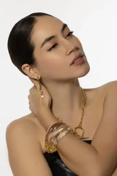 ALEXIS BITTAR Front Back Double Drop Circle Earrings | Thumbnail 4 ALEXIS BITTAR Front Back Double Drop Circle Earrings | Thumbnail 4