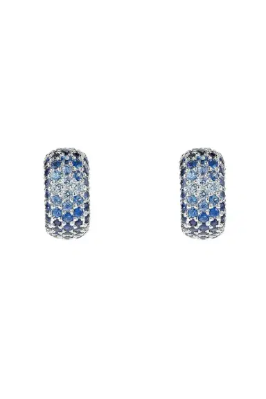FULLORD Full Pave Blue Sapphire Ghost Earrings | Thumbnail 1 FULLORD Full Pave Blue Sapphire Ghost Earrings | Thumbnail 1
