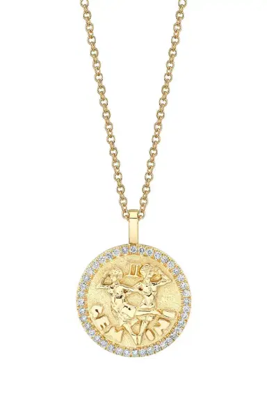 Anita Ko Gemini Diamond Coin Necklace | Thumbnail 1
