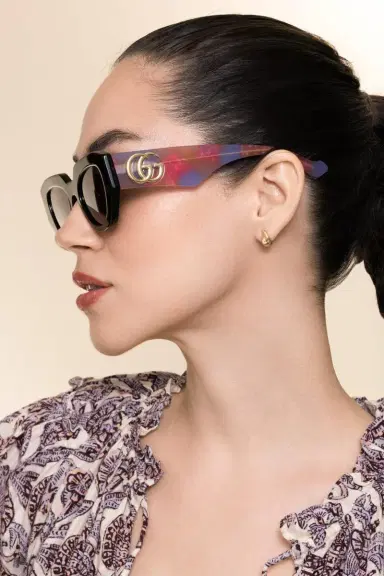 Gucci Generation Geometric Sunglasses - Havana | Thumbnail 4