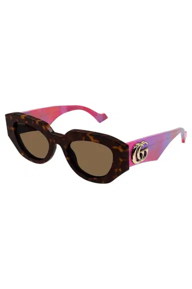 Gucci Generation Geometric Sunglasses - Havana | Thumbnail 5